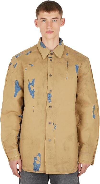 Diesel Spijkerjassen Beige Heren