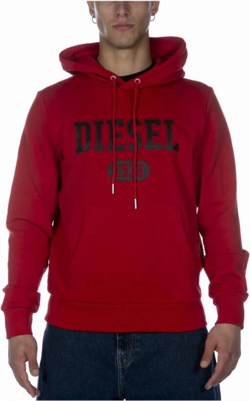 Diesel Hoodies & sweatvesten Rood Heren