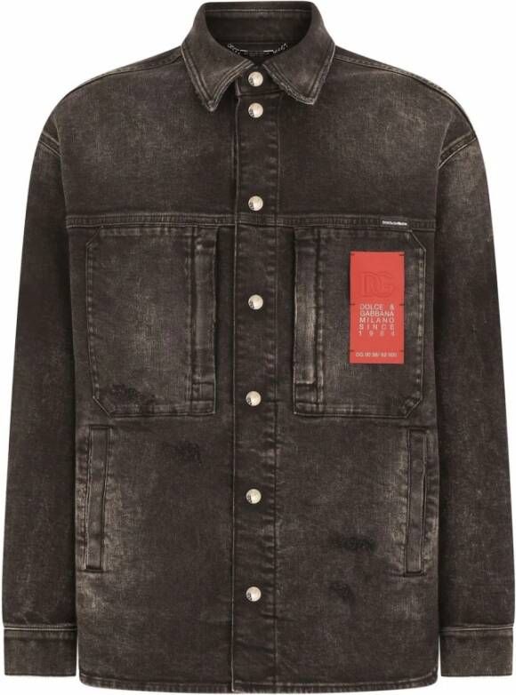 Dolce & Gabbana Spijkerjassen Zwart Heren