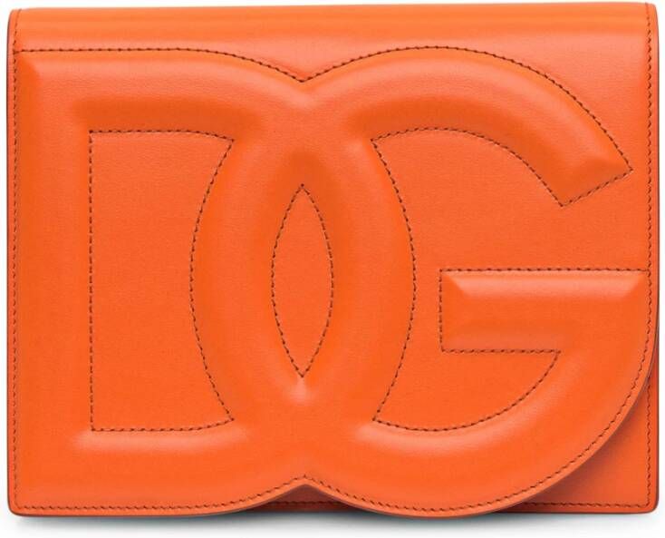Dolce & Gabbana Portefeuilles, Kaarthouders , Oranje, Dames