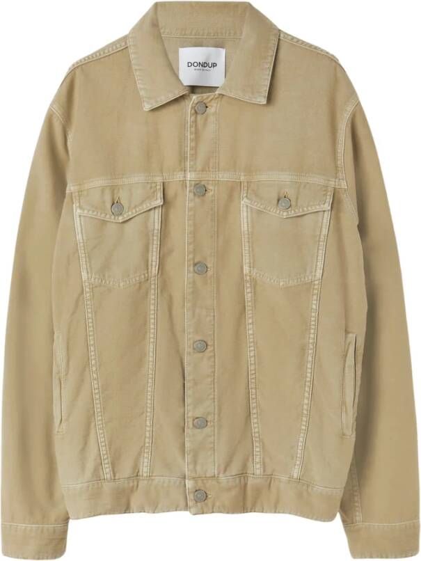 Dondup Casual Overhemden Groen Heren