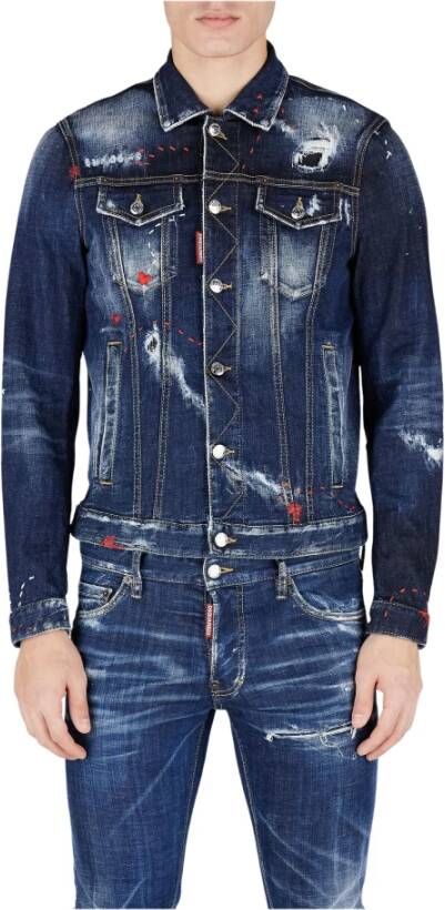 Dsquared2 Spijkerjassen Blauw Heren