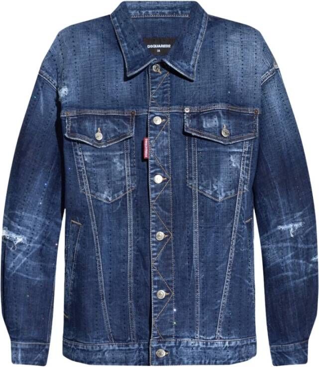 Dsquared2 Spijkerjassen Blauw Dames