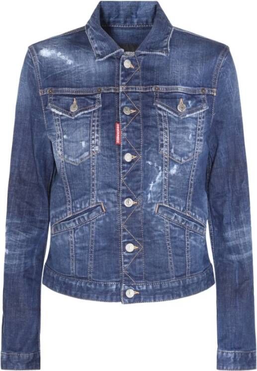 Dsquared2 Spijkerjassen Blauw Dames