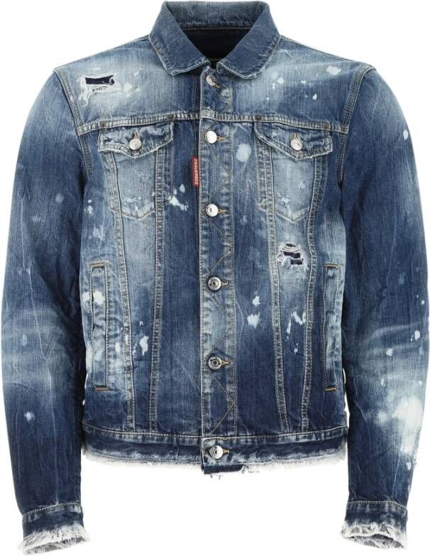Dsquared2 Spijkerjassen Blauw Heren