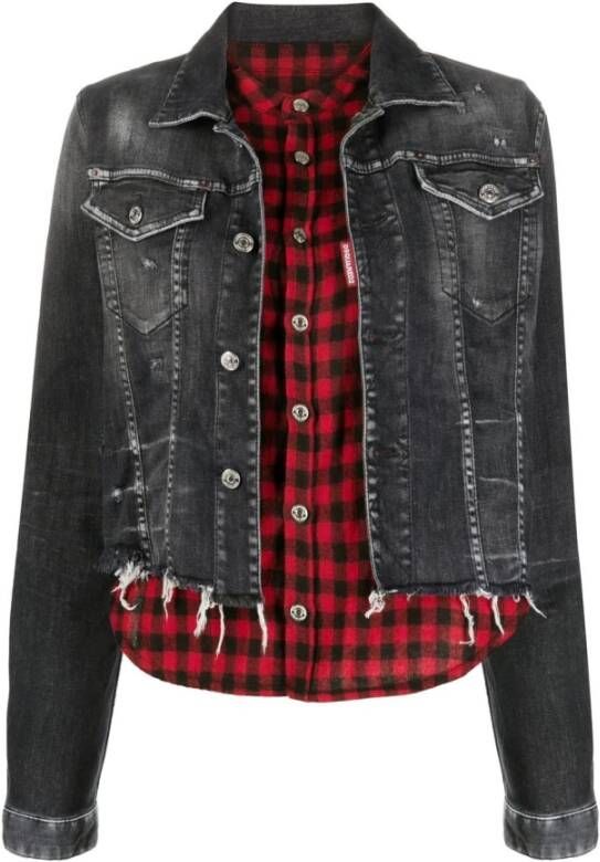 Dsquared2 Spijkerjassen Zwart Dames
