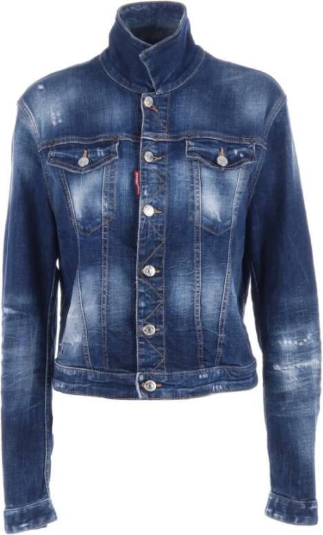 Dsquared2 Spijkerjassen Blauw Dames