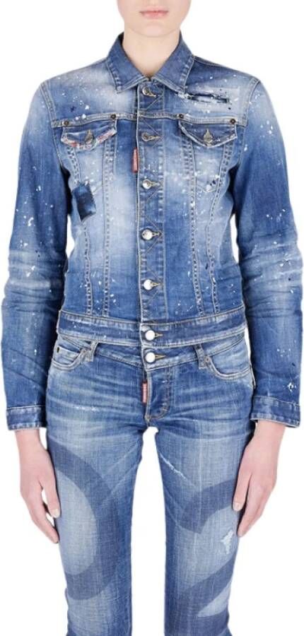 Dsquared2 Spijkerjassen Blauw Dames