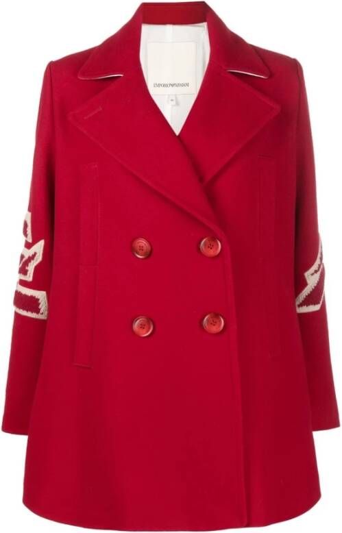 Emporio Armani Trenchcoats & Mantels Rood Dames