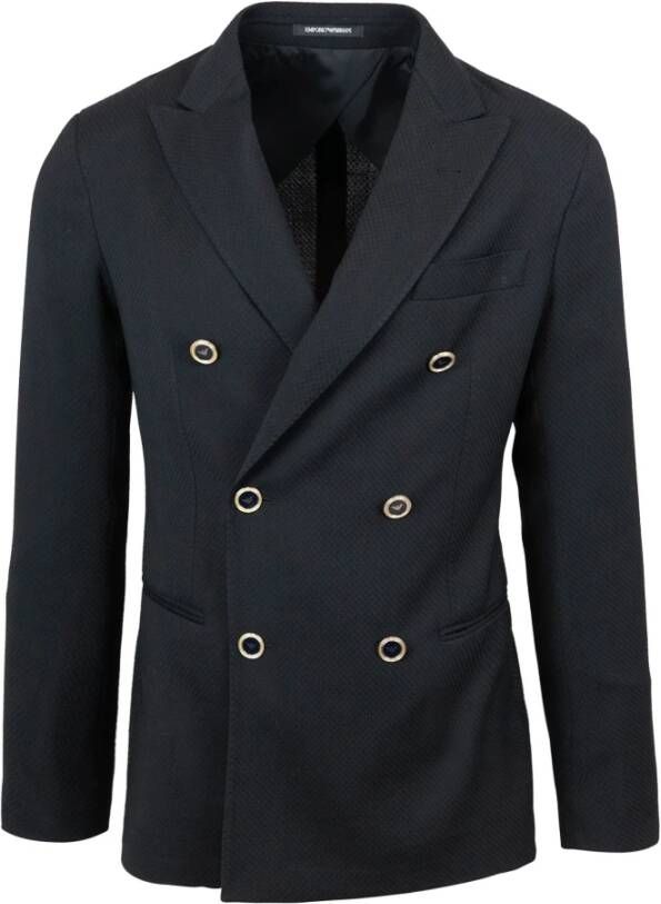 Emporio Armani Formele blazers , Zwart, Heren