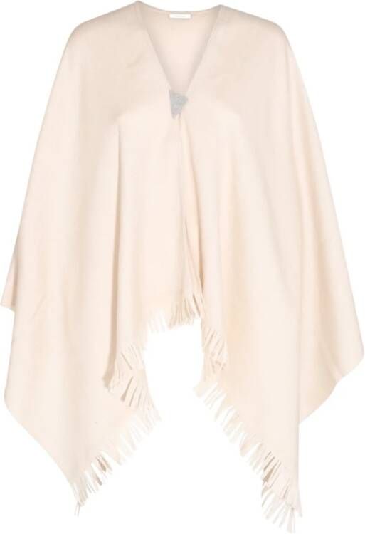 Fabiana Filippi Poncho's Beige Dames