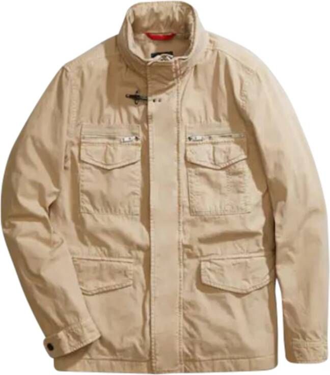 Fay Spijkerjassen Beige Heren