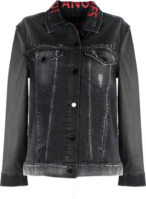 Guess Denimjack Used Slijtplekken Logo