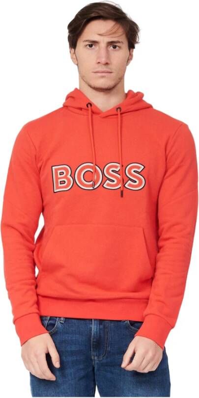 Hugo Boss Hoodies & sweatvesten Rood Heren