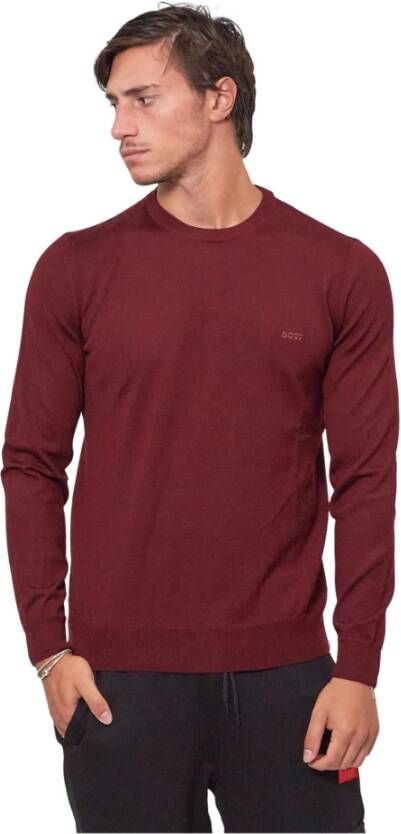 Hugo Boss Truien met ronde hals , Rood, Heren