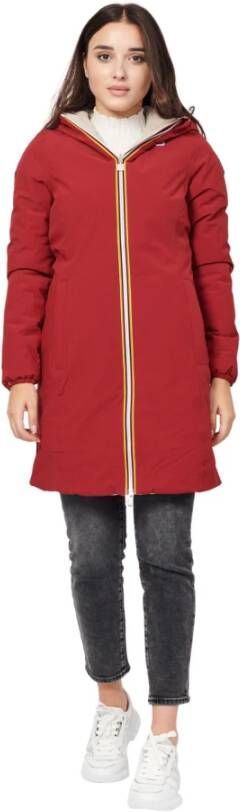 K-way K Way Winterjassen Rood Dames