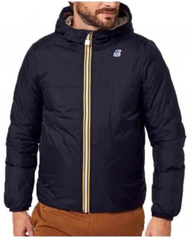 K-way Jacques Thermo Plus.2 Reversible Jacket K Way, Blauw, Heren
