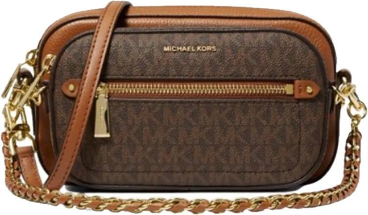 Michael Kors Jet Set 5 in 1 Pouch Camerabag brown/acorn Damestas