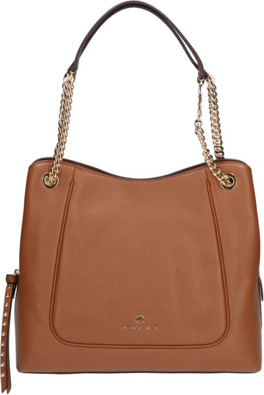 Michael Kors Kettingschoudertas , Bruin, Dames