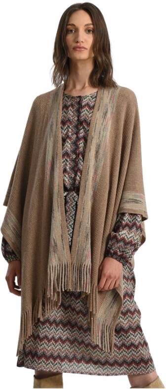 Molly Bracken Poncho's Beige Dames