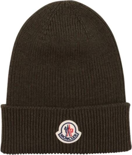 Moncler Ribgebreide muts van wol