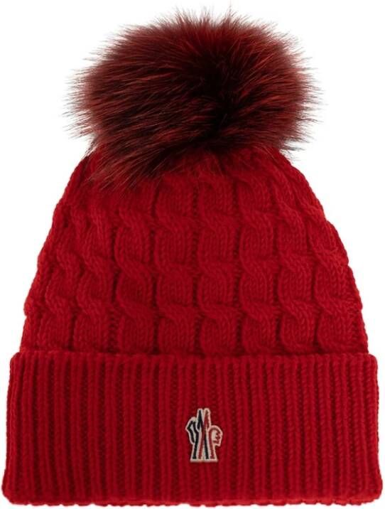Moncler Hoeden Rood Dames