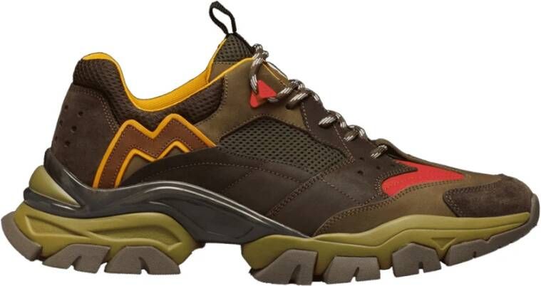 Moncler Leave No Trace sneaker met nubuck en suède details