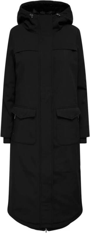 Only Alleen Omaastricht X Long Parka CS OTW Peat , Zwart, Dames