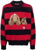 Palm Angels Pa Bear Stripes Sweater Navy , Rood, Heren online kopen