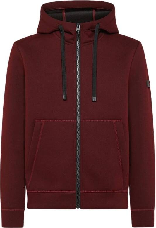 Peuterey Bomberjack in stretch scuba materiaal , Rood, Heren