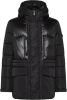 Peuterey Downbestendig en waterafstotende dubbele fabric jas , Zwart, Heren online kopen