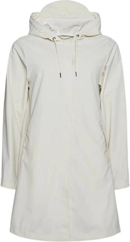 Rains Regenjassen A Line Jacket Wit