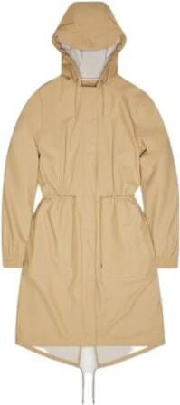 Rains Regenjassen Beige Dames