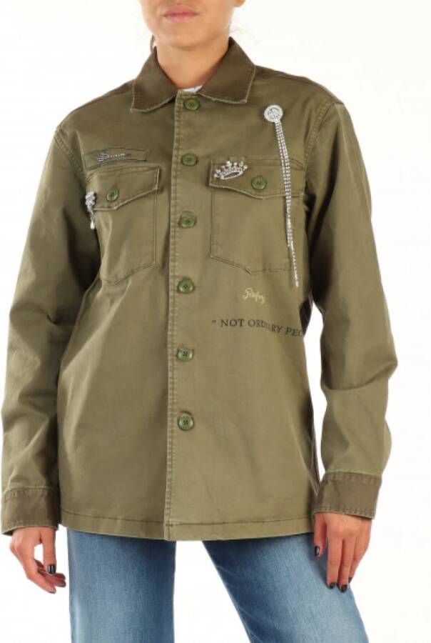 Replay Longsleeve shirts Groen Dames