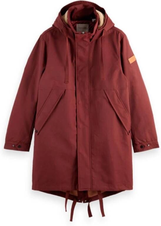 Scotch & Soda Long inside quilted parka