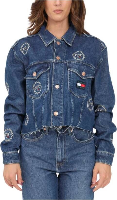 Tommy Hilfiger Spijkerjassen Blauw Dames