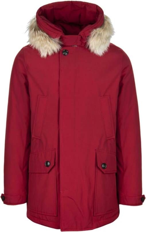 Woolrich Rode jassen , Rood, Heren