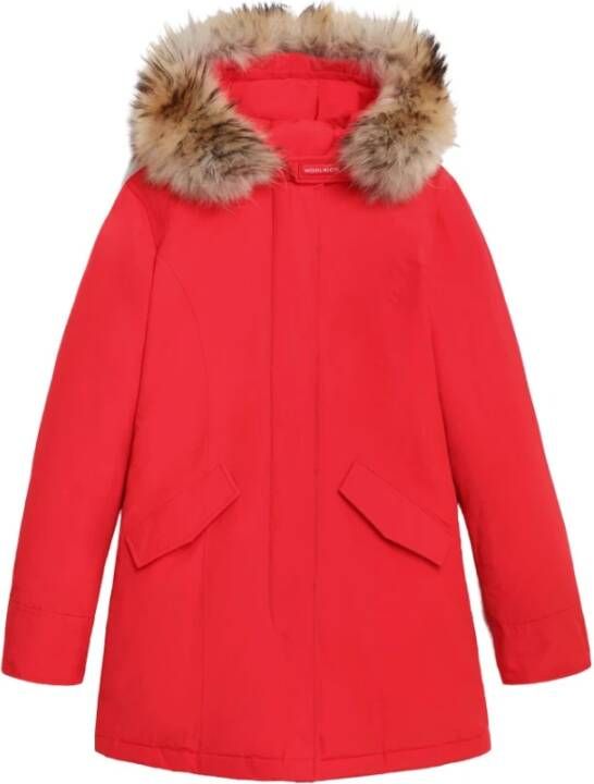 Woolrich Rood Arctic Parka met verwijderbare vacht , Rood, Dames