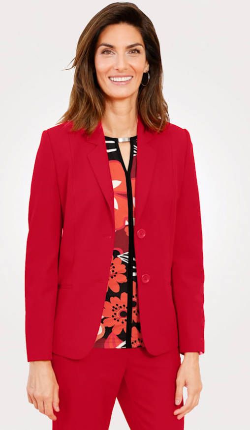 MONA Blazer in vrouwelijke stijl Rood