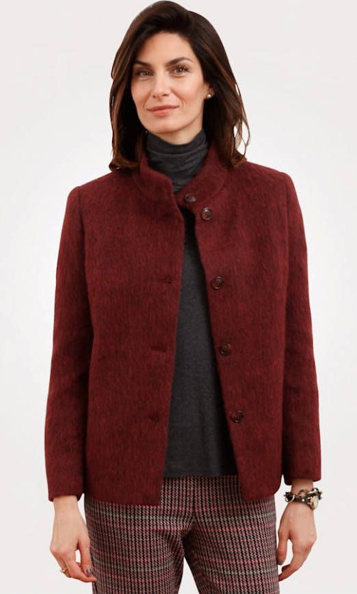 MONA Blazer van zacht materiaal Rood