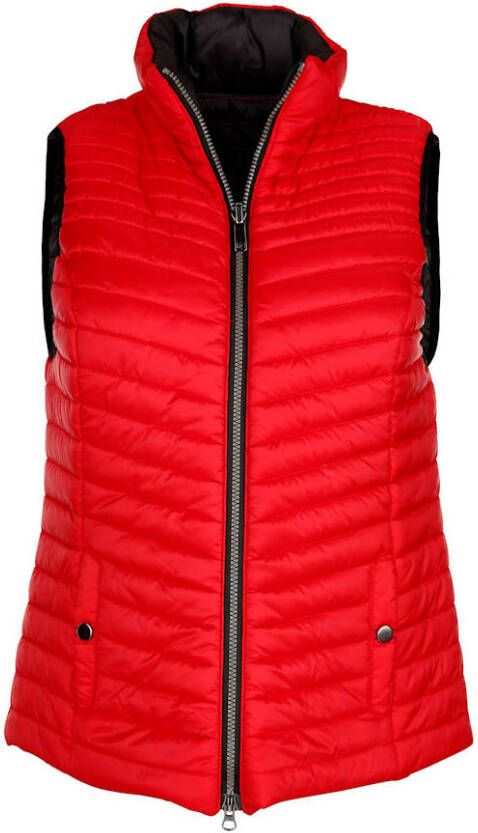MONA Keerbare bodywarmer Rood/Zwart