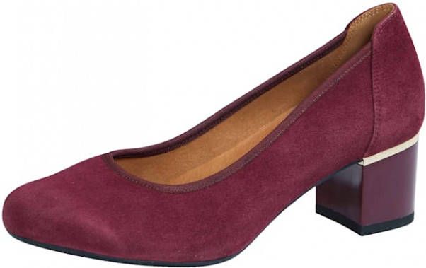 MONA Pump met extravagante hak Bordeaux