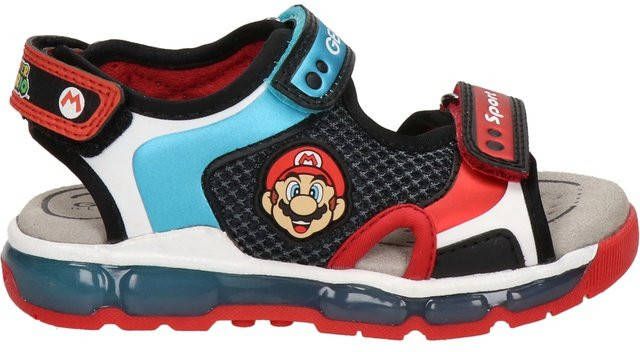 Geox JS Android Supermario sandalen met lichtjes rood/multi