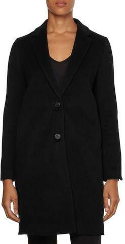 Calvin Klein Wollen jas LIGHTWEIGHT WOOL CROMBIE met reverskraag