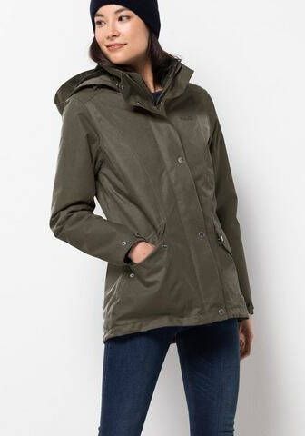 Jack Wolfskin outdoor jas Park Avenue olijfgroen