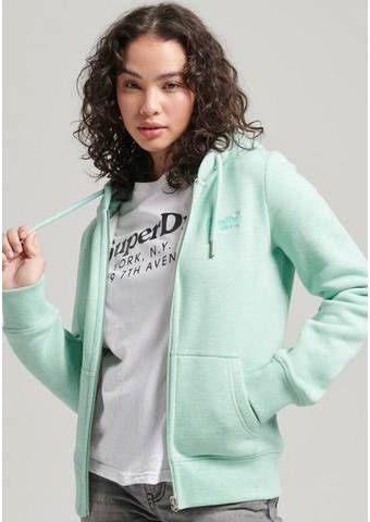 Superdry Capuchonsweatvest met capuchon en ritssluiting