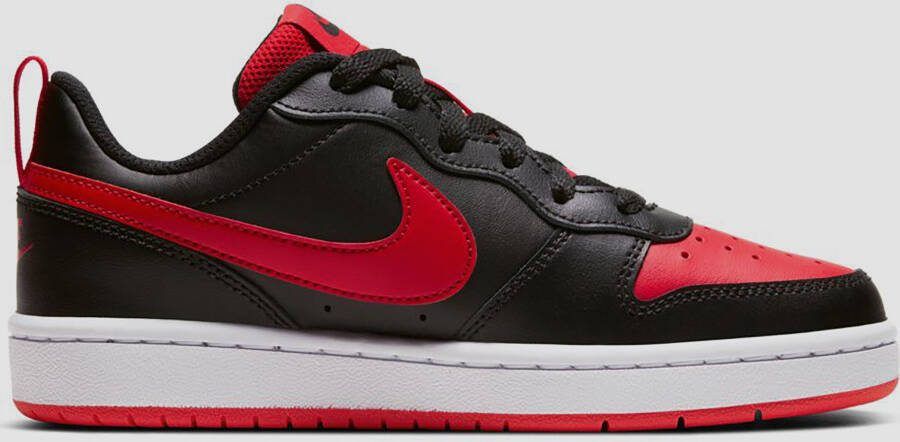 Nike Court Borough Low 2 (GS) leren sneaker zwart/rood