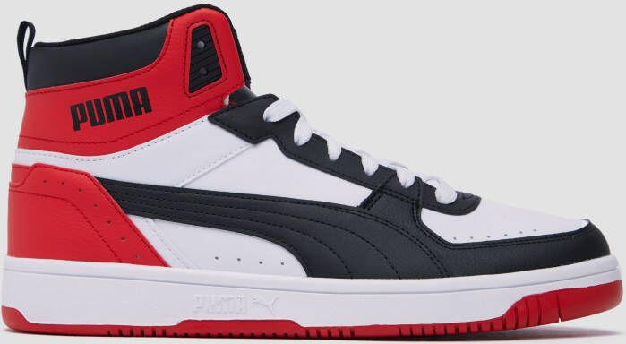 Puma rebound joy mid sneakers zwart/rood heren
