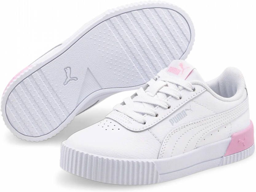 Puma Carina sneakers wit/lichtblauw/roze