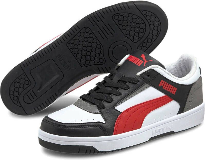 Puma Rebound Joy Low Sneakers wit Imitatieleer